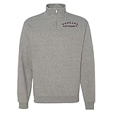 Official NCAA Gonzaga University Men's/Women's Boyfriend Quarter-Zip Sweatshirt RYLGON01 - Oxford,...