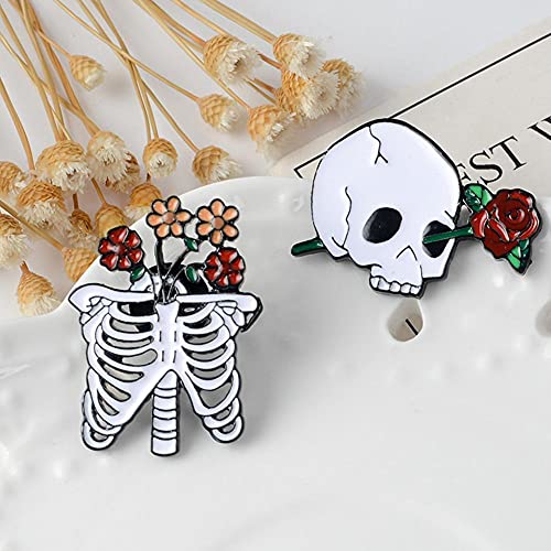 Set Di 6 Spille Per Sposa - Accessori Per Addio Al Nubilato, 4 Pezzi Per Confezione, Colori Rosa E Bianco, Fattura Minifigure - 3