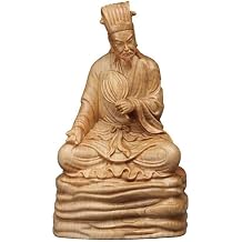 Three Kingdoms Zhuge Liang Character Kongming Sculpture Chinese Historical Wooden Statue Home Decor Zhuge Liang Zhuge Liang Sculpture