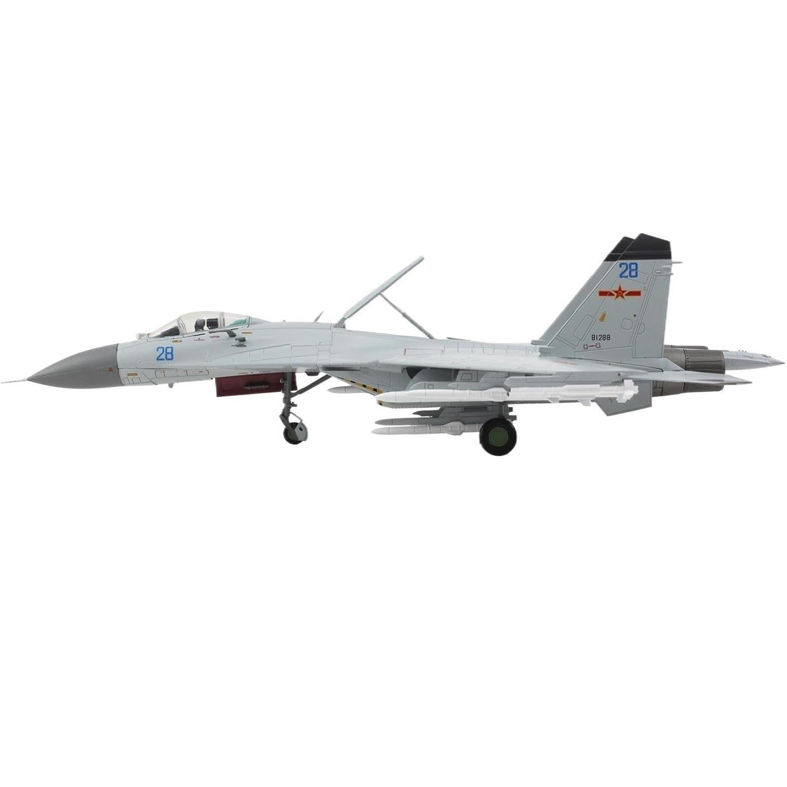 aerei a reazione Aereo da caccia J-11BGH J-11 in scala 1:72, lega blu 28 Planaf regali per piloti