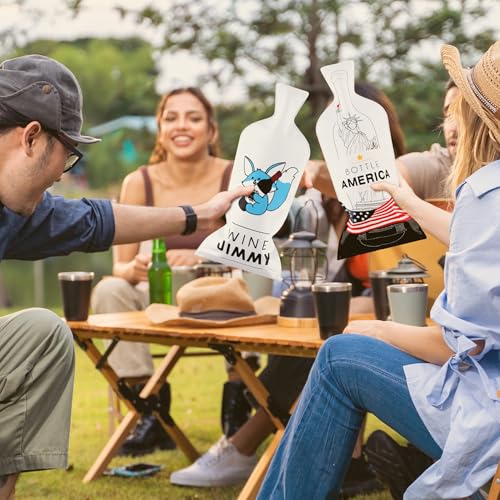 Bottle America 3-lagige, wiederverwendbare Wein-Reise-Schutzhüllen, stoß- und auslaufsicher, Tragetasche, Gepäck, Flugzeug, Kreuzfahrt, Auto, Geschenk, Urlaub, Party, 3 Stück mit 3 Luftpolsterfolien