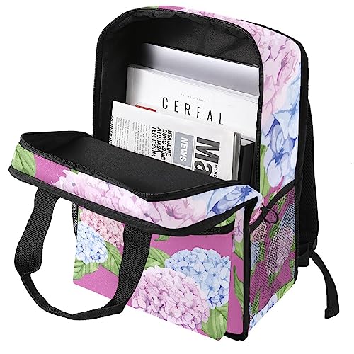 Sac à dos garçon multicolore violet rose à bretelles réglables