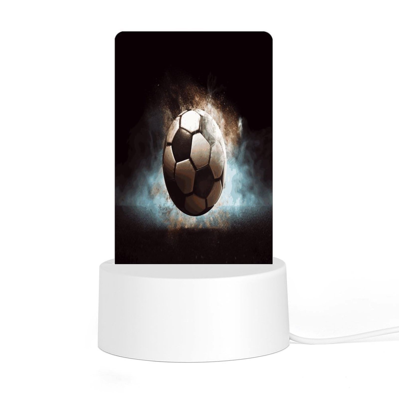 Adfgyerh Style Sport Soccer Night Light Acrylic Material Easy Installation, Home Decor Usb Interface Power Supply, Lamp For Restaurant Bar Cafe Room Decor