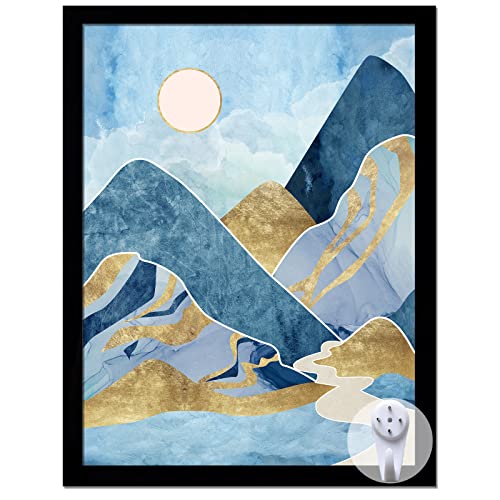 keibiubu Black Picture Frame 17x22 Picture Frame for Photo Poster Canvas Certificate Document Display Horizontally or Vertically High Transparent Wall Gallery(Size 17 x 22 inches)