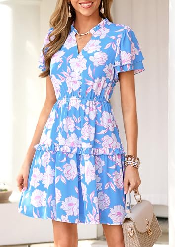Image of PRETTYGARDEN Womens Summer Floral Beach Dresses