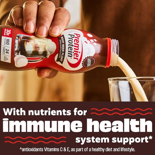 Premier Protein Shake, LIMITED EDITION Root Beer Float, 30g Protein, No Added Sugar, 24 Vitamins & Minerals to Support Immune Health, 11.5 fl oz, 12 Pack - Image 5