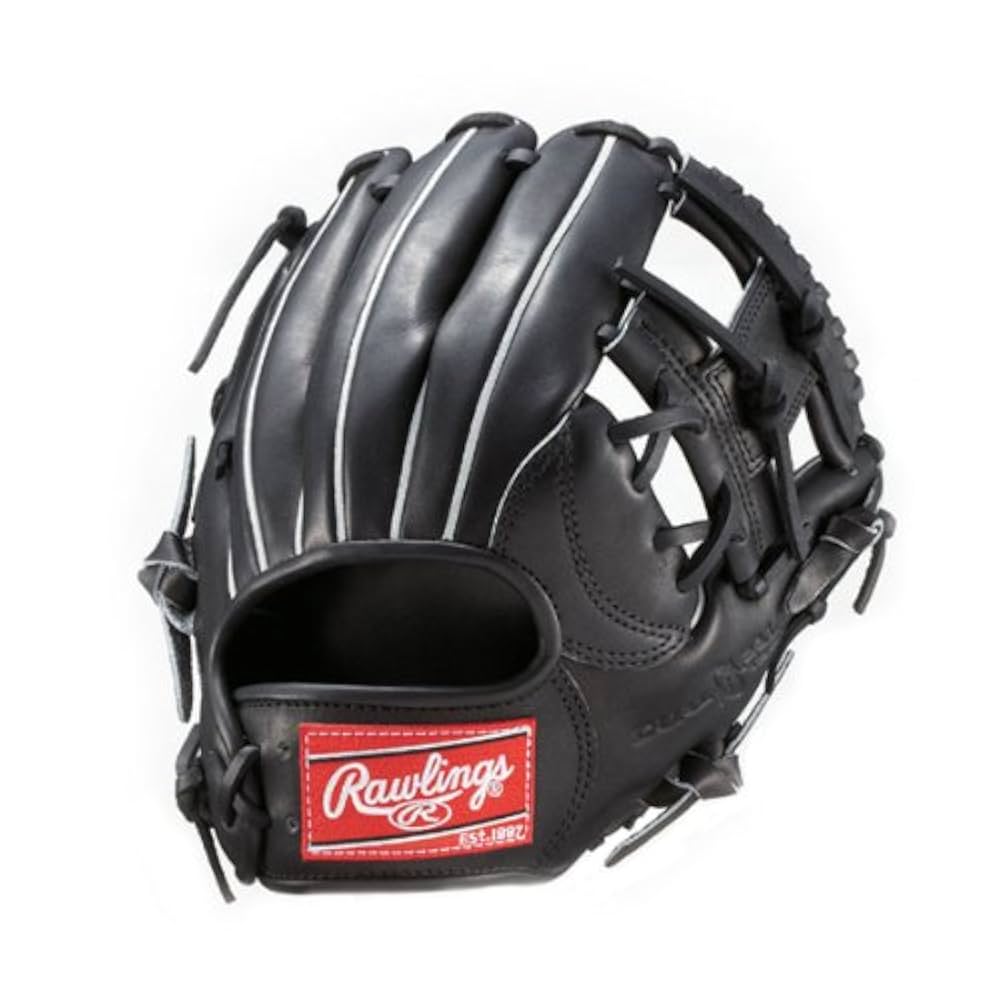 Rawlings 硬式野球グローブ 右投げ用 黒 内野用 野球 ローリングス 硬式グローブ 高校野球対応 グラブ 硬式 内野