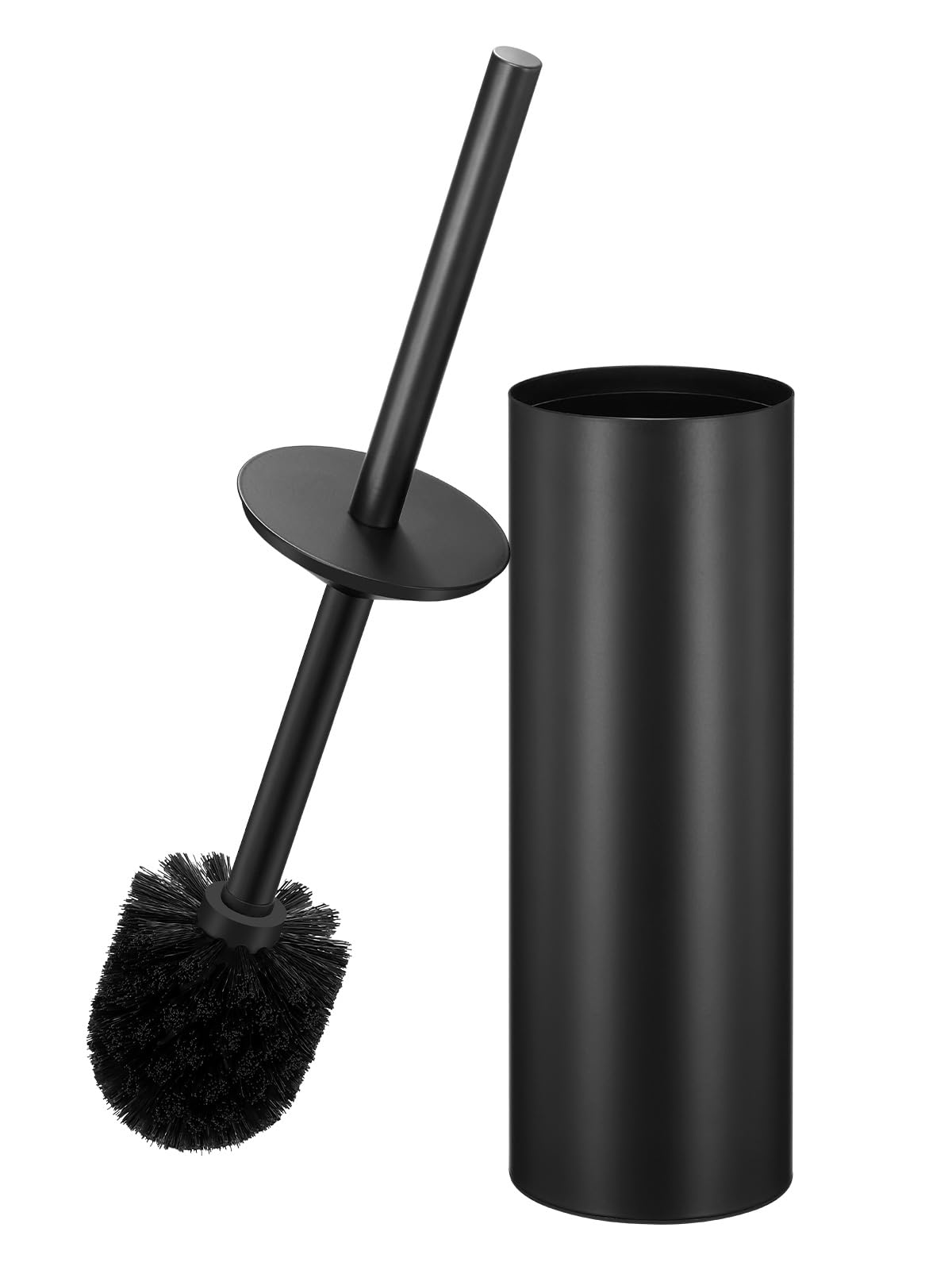 Toilet Brush and Holder Set by HIQTEK – Black-5, Model HB-LM01-Black-VINE-5