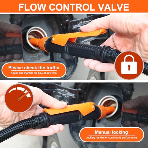 KBIBCK Pompe Electrique Carburant- Alimenté par Batterie, 2,4 GPM (9 L/min) Pompe de Transfert Carburant, Pompe Essence Électrique, pour Essence, Diesel, Huile Moteur, Carburants – vue 4