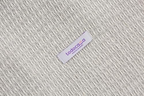 Colcha Multiusos Sofa, Manta Foulard, Plaid para Cama, Cubresofa Cubrecama, Jarapas, Fabricado en España, Gofre (Gris Claro, 180x260cm). - imagen 4