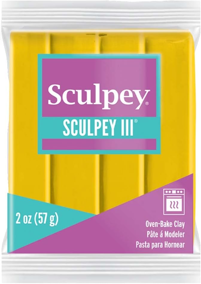 Polymer Oven Bake Modelling Clay 56g Yellow