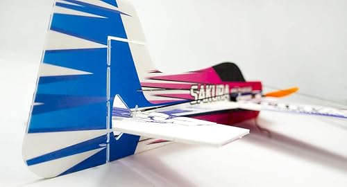 Miniatura 6 de Viloga Avión volador acrobático 3D EPP Sakura, 16.535 in, kit de avión RC de espuma duradera para adultos (KIT, PP Sakura, no incluye control de