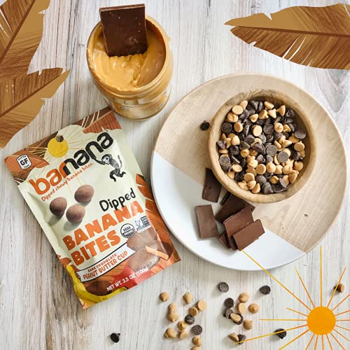 Barnana Organic Peanut Butter Cup Chewy Banana Bites, 3.5 Ounce Bag #TOP5