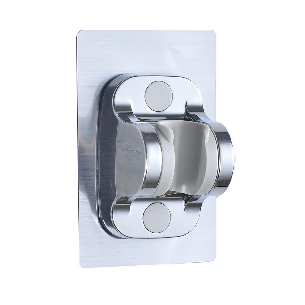 Uonlytech Duschkopfhalter Ohne Bohren – 2 Stück, Saugnapf-Halterung, Verstellbarer Winkel, Für Fliesen, Glas & Metall