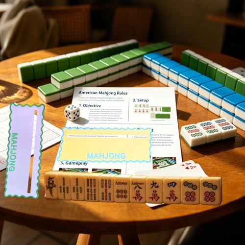 4 Cartas guía Mahjong para localizar líneas coloridas miniatura 2