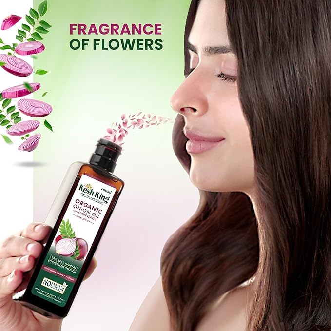 Image of Kesh King Onion Oil With Curry Leaves Reduces Hair Fall 100ml