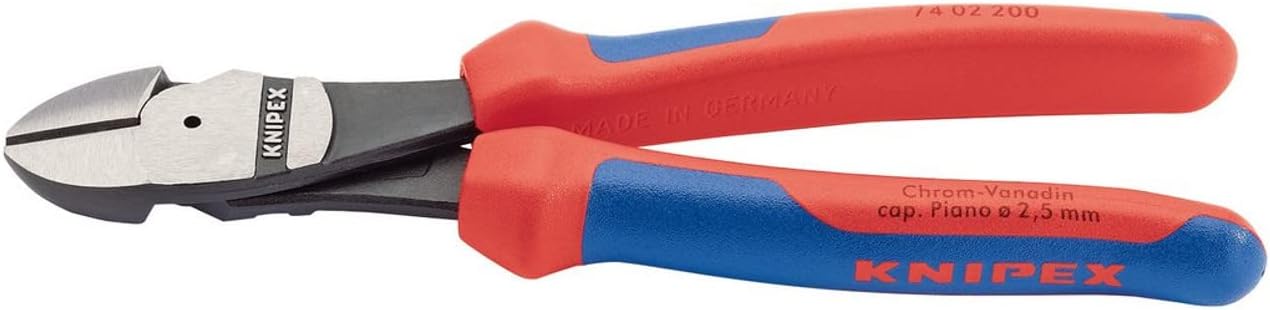 Knipex 88145 200mm High Leverage Diagonal Side Cutter with Comfort Grip Handles