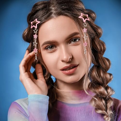 Pinzas de cabello Pndeyo 2 piezas rosa estilo A miniatura 5