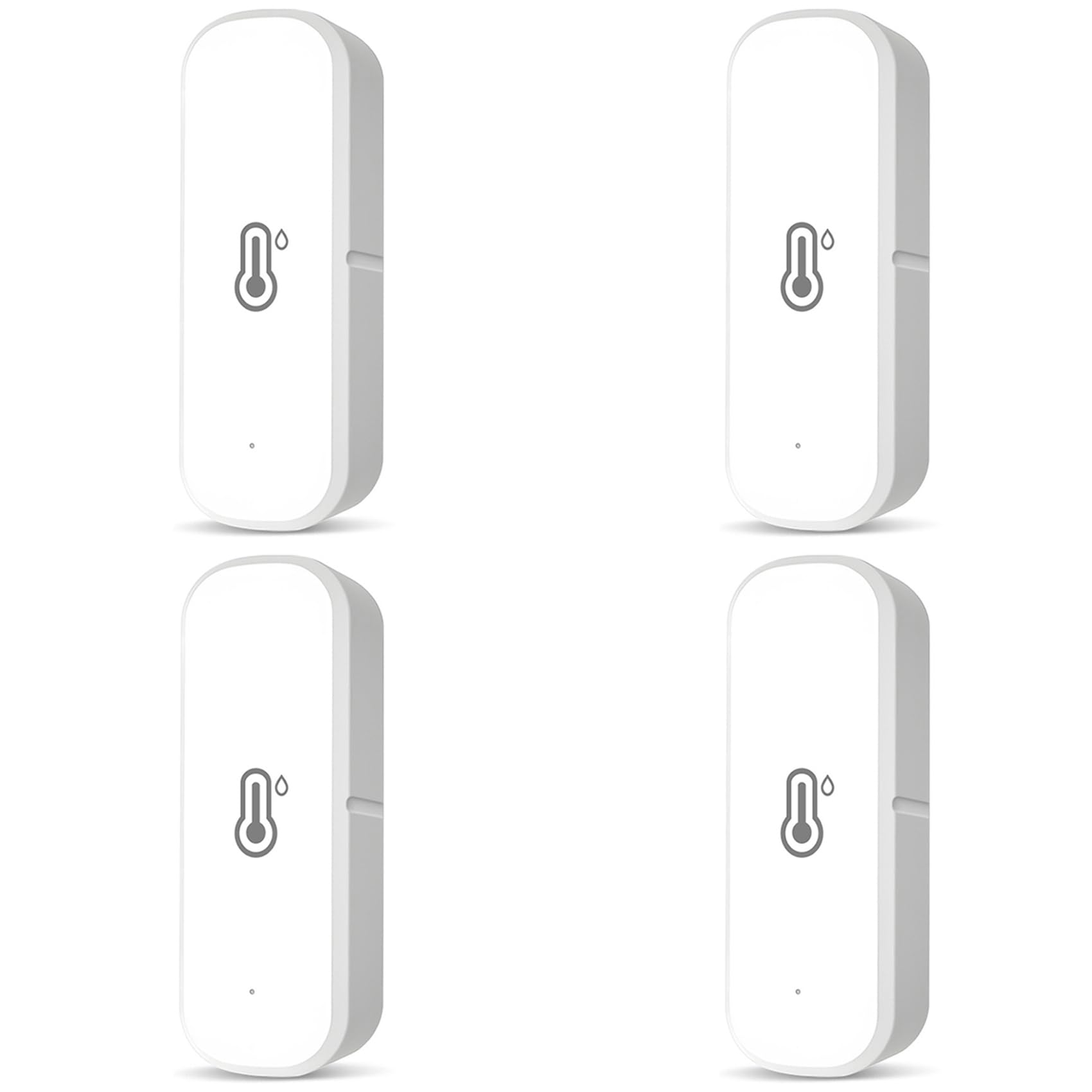 Ctrlzs 4X Zigbee Humidity And Temperature Sensor Smart Hygrometer Thermometer Remote Monitoring And Alerts Smart Home