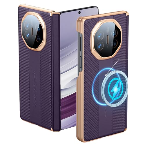 HAMEILU �K�p�Ώ�Huawei Mate X6�p���U�[�P�[�X�A���C�q���W�ی�t���X�}�z�o�b�N�J�o�[�A�Ռ��h�~�J���������Y�A�������b�L�V�F��,���F,Mate X6