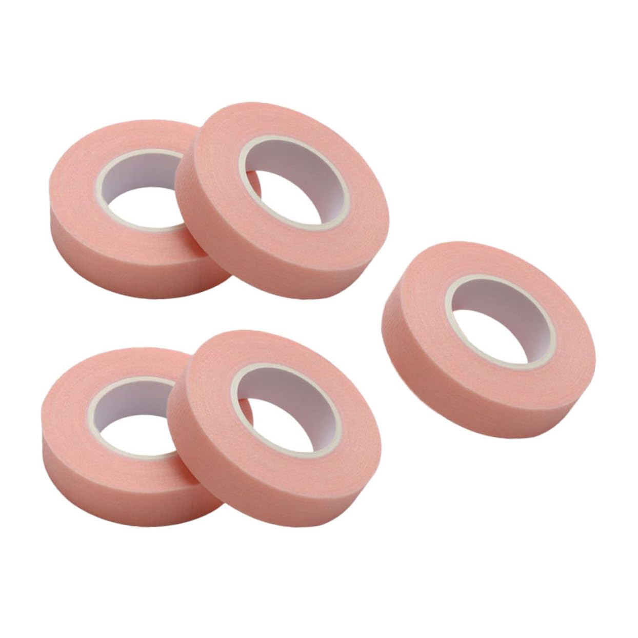 Vaguelly 5 Rolls Eyelash Extension Tape Sensitive Breathable Non Woven False Lash Adhesive for Under Eye Protection Soft Easy to Tear Moderate Viscosity for Grafting and Application