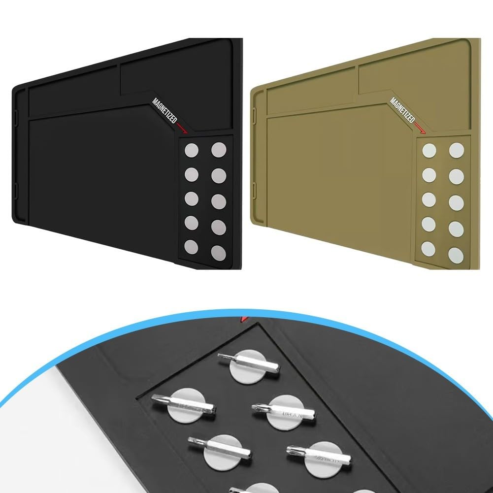 Tappetino di Pulizia Antiscivolo con Punti Magnetici 900 x 300 x 4,50 cm Marrone