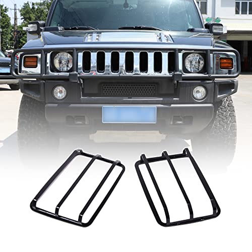 Carbon Steel Front Turn Signal Lamp Guard,Front Lamp Guard Cover Fit for Hummer H2 2003-2009