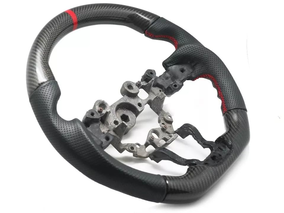 Carbon-Lenkrad, perforiertes Leder, rote Streifen, kompatibel mit MX-5 ND 2015–2024