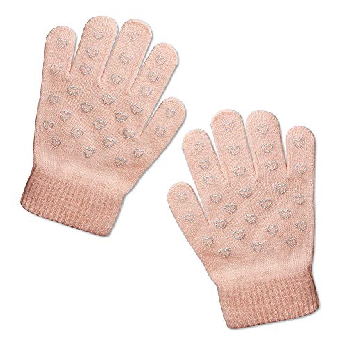Image of Evridwear Kids Winter Gloves,3 Pairs Knit Warm Stretch Gripper Children Magic Glove for Boys Girls 4-14 Years
