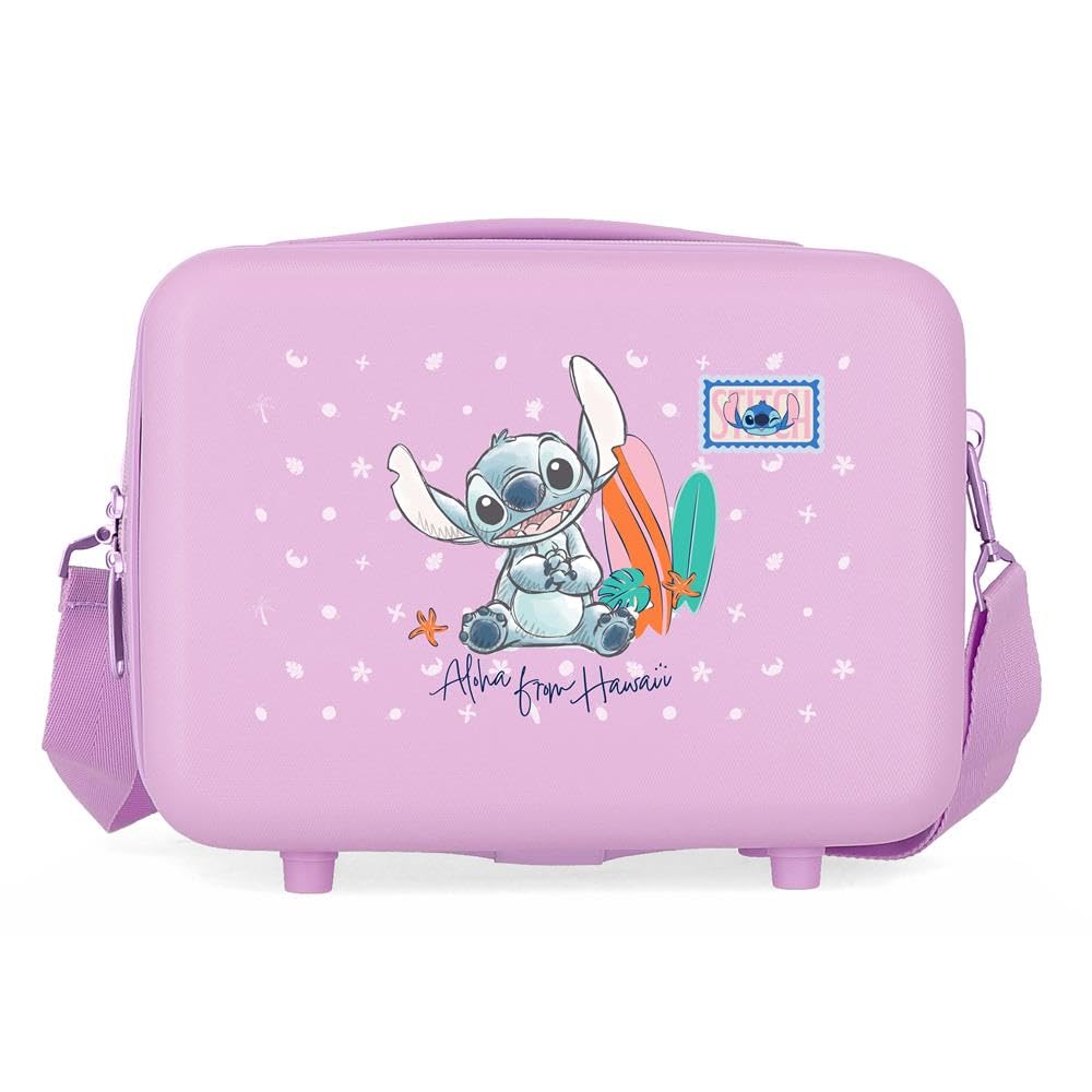 Joumma Disney Stitch from Hawaii Nececer Adaptable Lila 29x21x15 cm Rígido ABS 9,1L 0,8 kgs