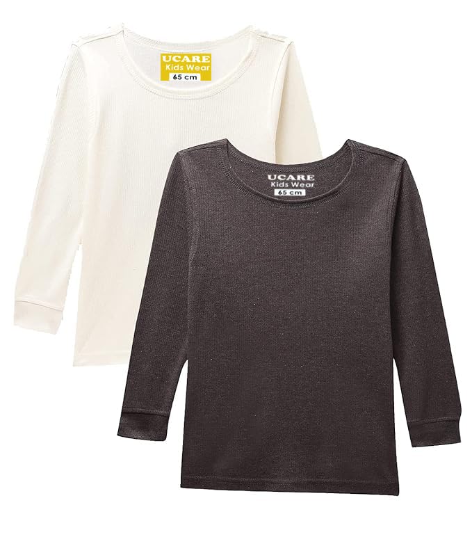 Image of Unisex-Kids Underwear Thermal Top-PackOf2