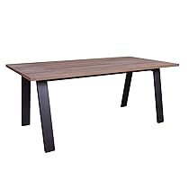 Composad | Tavolo della Linea DAVINCI BRERA da 10 Posti, Tavolo Sala da Pranzo e Cucina, Adatto anche a Scrivania, (LxAxP) 240×74,50×90 cm, Colore Noce Brera, Made in Italy