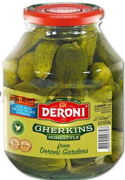 1.65 KG PEPINILLOS AGRIDULCES CASEROS DERONI