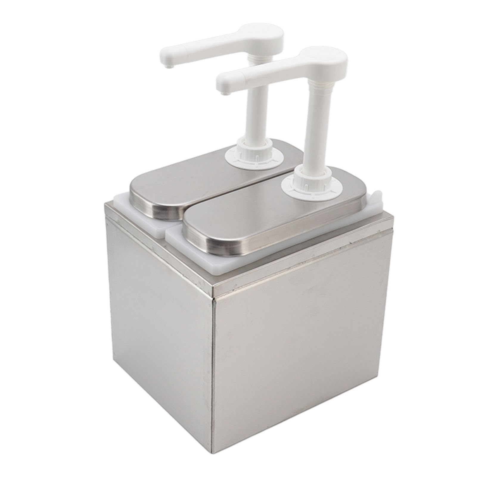 Generic Stazione di Pompaggio per Dispenser di Salse con Testa di Pressione Rotante, capacità di Compressione di 30 Ml, Adatta a Varie Salse e Oli Commestibili (Pompa doppia da 1 litro)