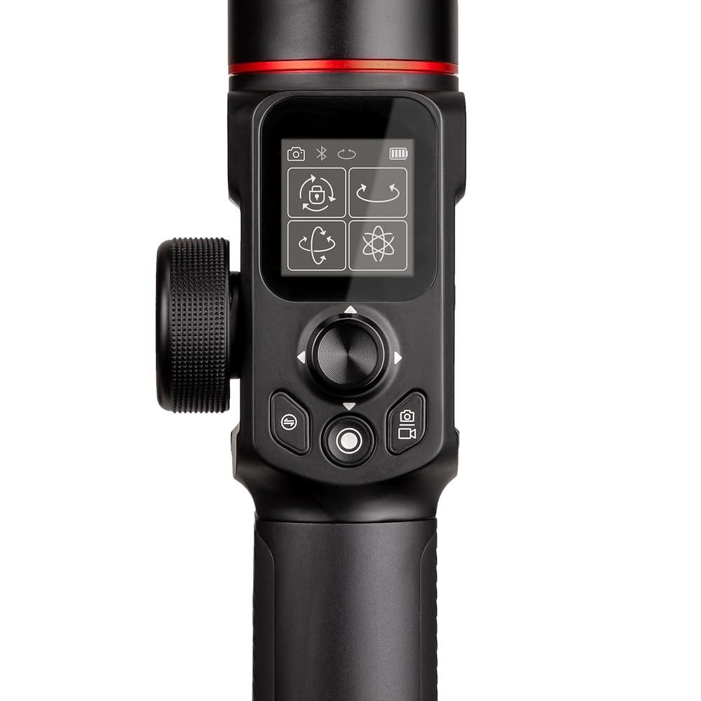Manfrotto MVG220, Gimbal Portatile Stabilizzata a 3 Assi Professionale per Fotocamere Mirrorless e Reflex, Flessibile, Sostiene Fino a 2,2 kg, Perfetta per Fotografi, Vlogger e Blogger
