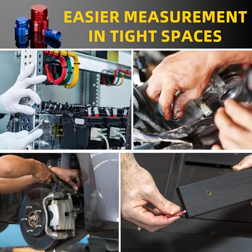 hylissus 26pcs Nut and Bolt Thread Checker Standard and Metric Set Thread Identifier Screw Size Gauge 14 Inch & 12 Metric for Detecting Fixed Bolts or Threaded Holes in Enclosed Areas - Thumbnail 6