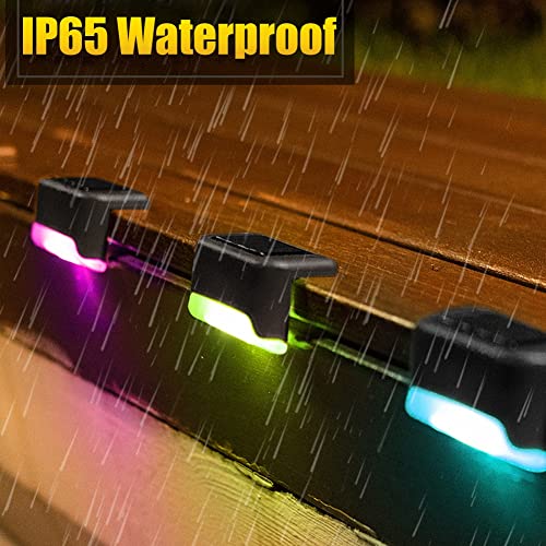 XhuangTech Solar Deck Lights Outdoor 12 Pack - Image 2