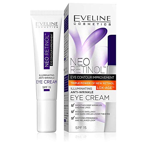 Eveline Cosmetics ILLUMINATING Anti Wrinkle, Anti Aging Serum for Dark Circles Under Eyes