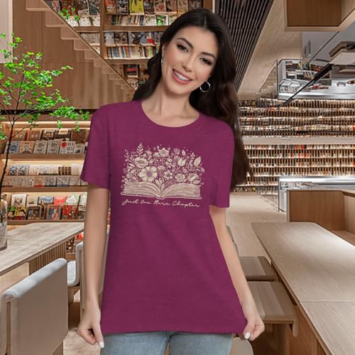 Image of Book Shirts for Women Book Lover T-Shirt Reading Tee Teacher Tops