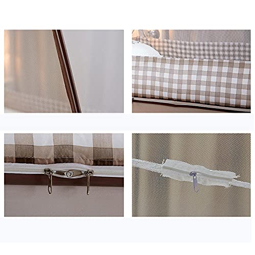 Moustiquaire pour lit pliable portable en maille fine de taille 120x200 cm - 4