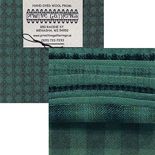 Primitive Gatherings Hand Dyed Wool Seawater Charm Pack 10 5-inch...