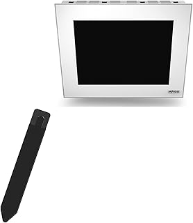 BoxWave Stylus Pouch Compatible with WAGO HMI with Integrated PLCs Control Panel (10.4 in) - Stylus PortaPouch, Stylus Holder Carrier Portable Self-Adhesive - Jet Black