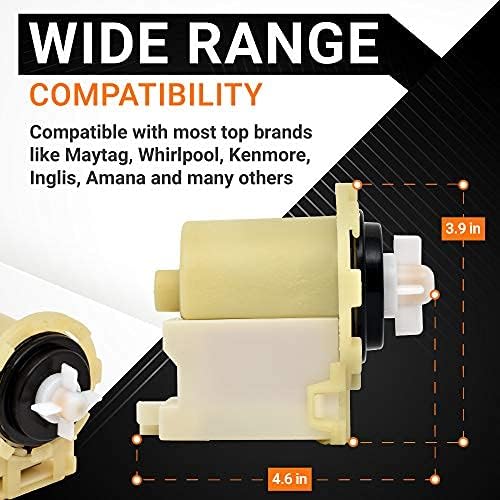 [NEW] 8540024 Washer Drain Pump Replacement part by Blue Stars - Easy to Install - Exact Fit for Whirlpool Kenmore Maytag Washers - Replaces W10117829 PS11757304 W10130913