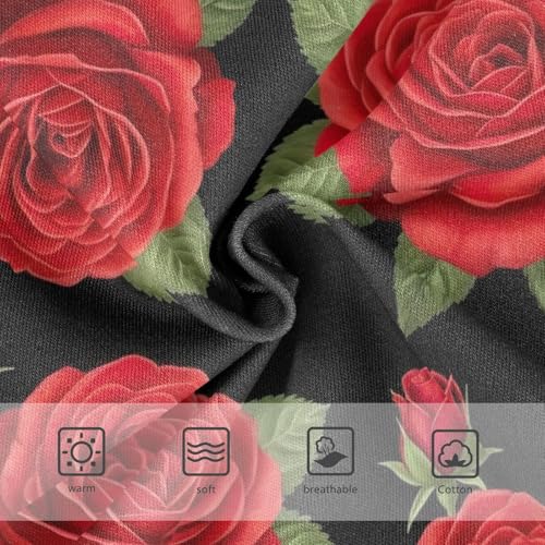 Flower Red Toddler Girls Underwear, Kids Underwear, 2T–8 Years3