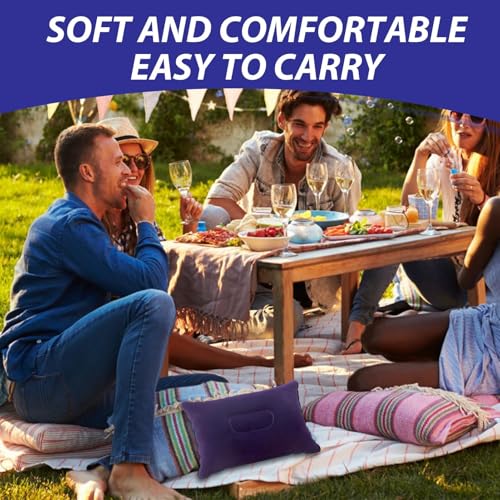 tinshow Camping Inflatable Pillow Navy Blue - Image 2