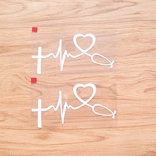 Faith Love Nurse Stethoscope Car Sticker Decal Vinyl Heartbeat Lifeline