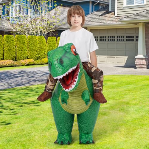 Disfraz Inflable de Dinosaurio T-Rex para Niños miniatura 3