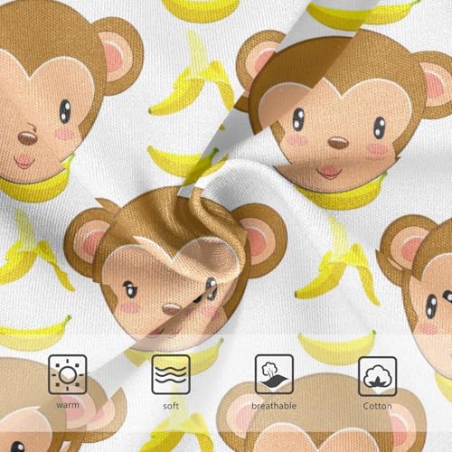 Joisal Toddler Girls Underwear 2t Cotton Girl Panties Cute Stylish Briefs Kids Undies Cute Cartoon Monkey Bananas3
