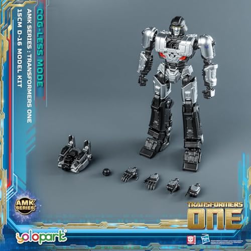 【Transformers One Giocattolis Cog-less Mode】LICENZA UFFICIALE DEL FILM 8 FIGURE. Ispirato alle scene dei film di Transformers e progettato con specifiche e dettagli, questo Megatron Transformer Toy (D-16) ricrea fedelmente il tuo amato personaggio con notevoli dettagli, catturando l'aspetto e la sensazione di Transformers One Movie, permettendo ai fan di immergersi completamente nel meraviglioso universo dei Transformers