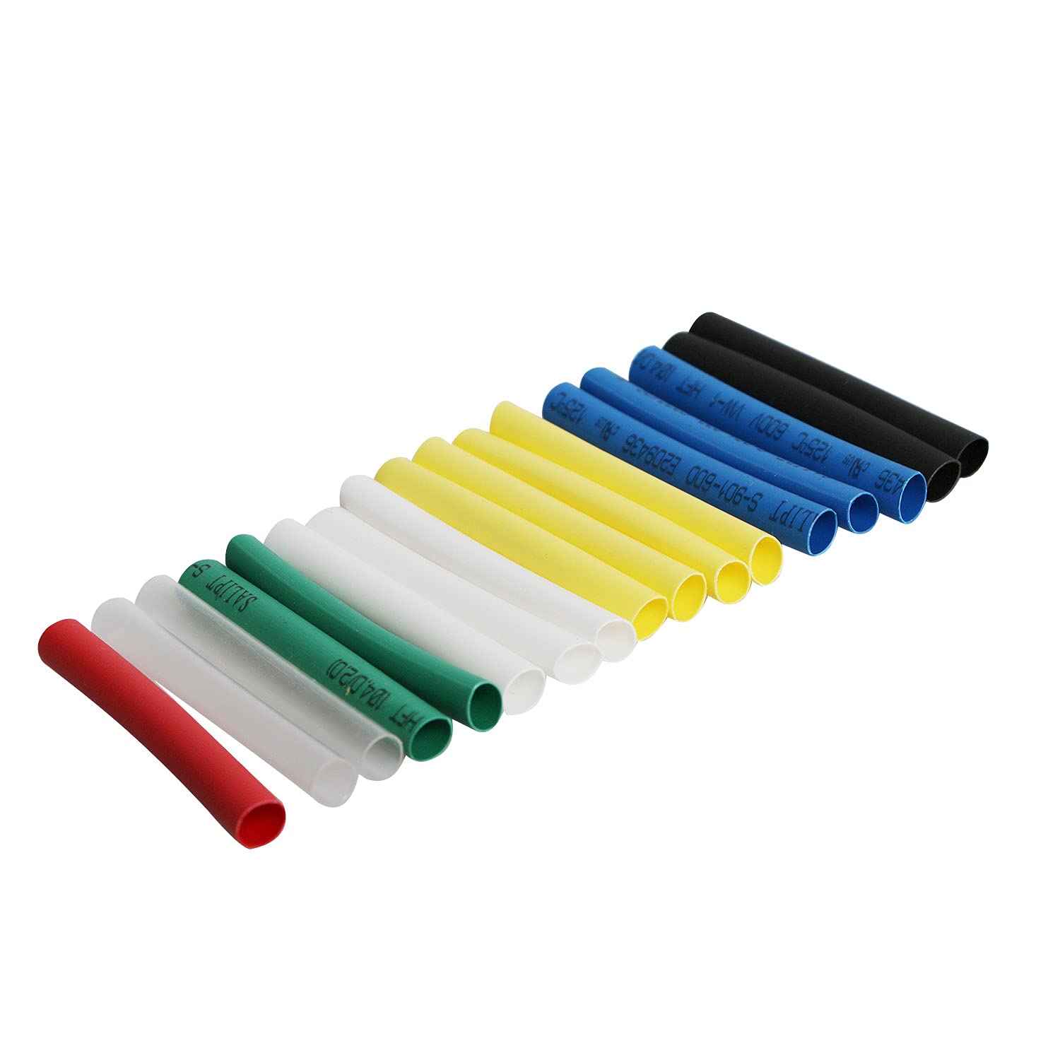 Blue,Green,White Heat Shrink Tubing Kit, Heat Shrink Tubes Wire Wrap, Ratio 2:1 Electrical Cable Sleeve Assortment For Long Lasting Insulation Protection (Id 6Mm, 7 Colors) 21Pcs